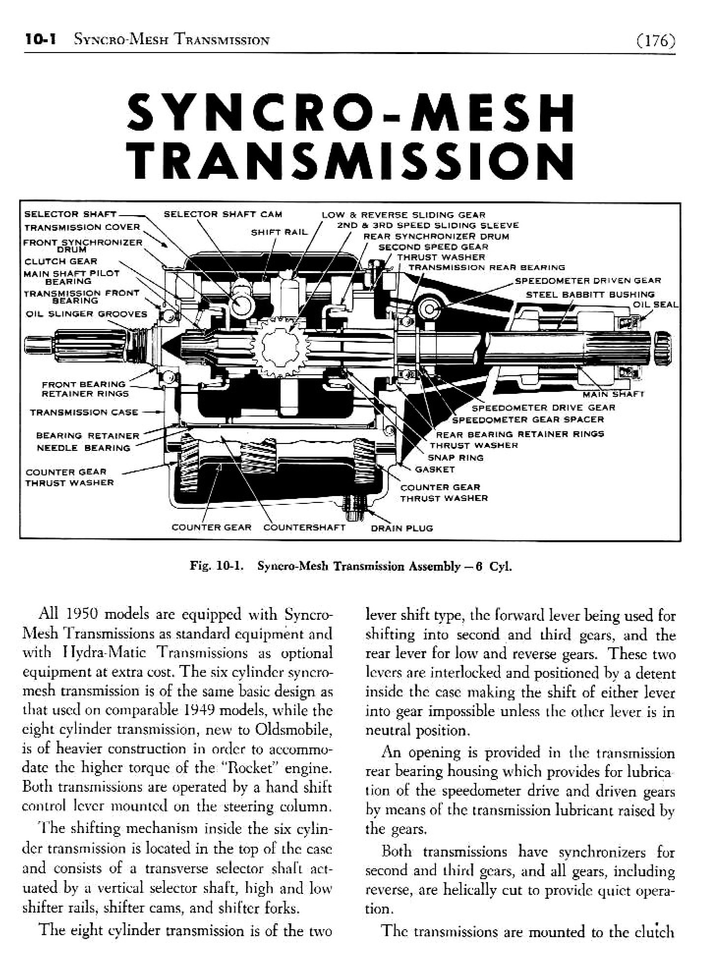 1950 Oldsmobile Shop Manual SM Transmission Page 1 of 18